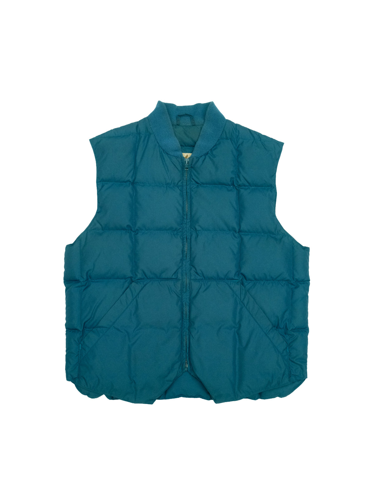 80's Cabela's Premier Goose Down Western Vest - Teal (M)