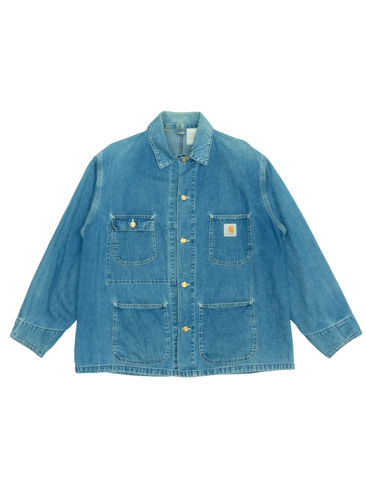 90's Carhartt '8C' Chore Jacket - Unlined Denim (L)