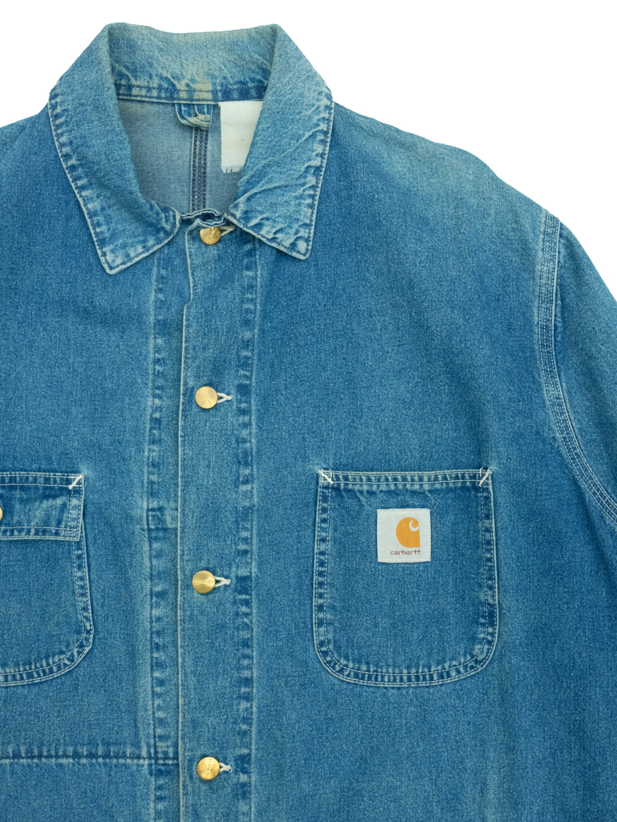90's Carhartt '8C' Chore Jacket - Unlined Denim (L)