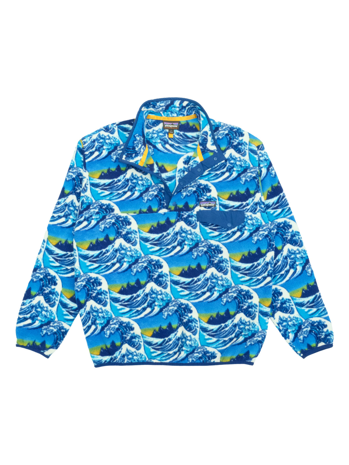 2016 Patagonia Synchilla Snap-T - Fitz Roy Hokusai Wave (L)